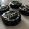 original.jpeg 4 pcs (Set) 64mm - 2.52inch Black Volvo Wheel Center Hub Caps (3546923)