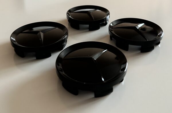original.jpeg 4 pcs (Set) 64mm - 2.52inch Glossy Black Mercedes Benz Wheel Center Hub Caps
