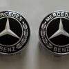 original.jpeg 4 pcs (Set) 60mm - 2.36inch Black Mercedes Benz Wheel Center Hub Caps with Silver Caps