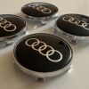 original.jpeg 4 pcs (Set) 68mm - 2.68inch Black Audi Wheel Center Hub Caps