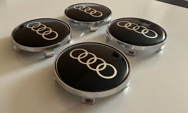 original.jpeg 4 pcs (Set) 68mm - 2.68inch Black Audi Wheel Center Hub Caps
