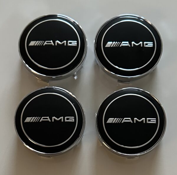 original.jpeg 4 pcs (Set) 60mm - 2.36inch Black AMG Wheel Center Hub Caps