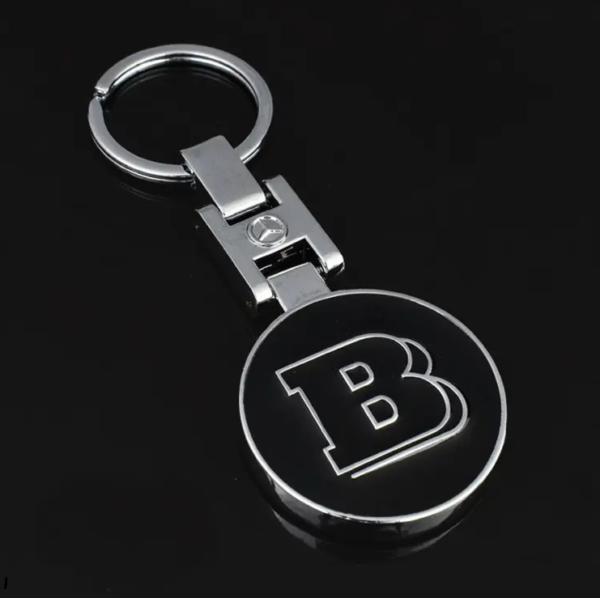 original.png 1 pcs High Quality Black Brabus Metal Keychain
