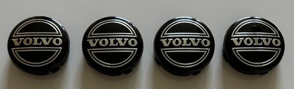 original.jpeg 4 pcs (Set) 64mm - 2.52inch Black Volvo Wheel Center Hub Caps (3546923)