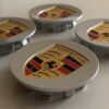 original.jpeg 4 pcs (Set) 76mm - 2.99inch Silver Porsche Wheel Center Hub Caps