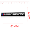 original.png 1 pcs Black BMW Performance Emblem Sticker Metal