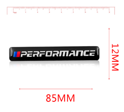 original.png 1 pcs Black BMW Performance Emblem Sticker Metal
