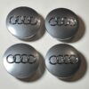 original.jpeg 4 pcs (Set) 68mm - 2.68inch Glossy Gray Audi Wheel Center Hub Caps (8D0601170)