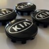 original.jpeg 4 pcs (Set) 58mm - 2.28inch Black KIA Logo Wheel Center Hub Caps