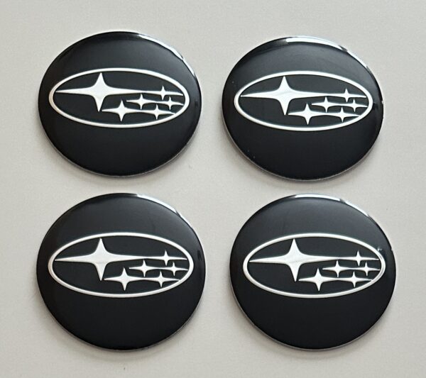 original.jpeg 4 pcs (Set) 56mm - 2.20inch Black Subaru Wheel Center Hub Caps Stickers