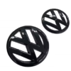 original.png 2 pcs Front & Back (Set) Volkswagen Glossy Black Front Grill Badge + Rear Trunk Lid Emblem Logo for Golf MK6