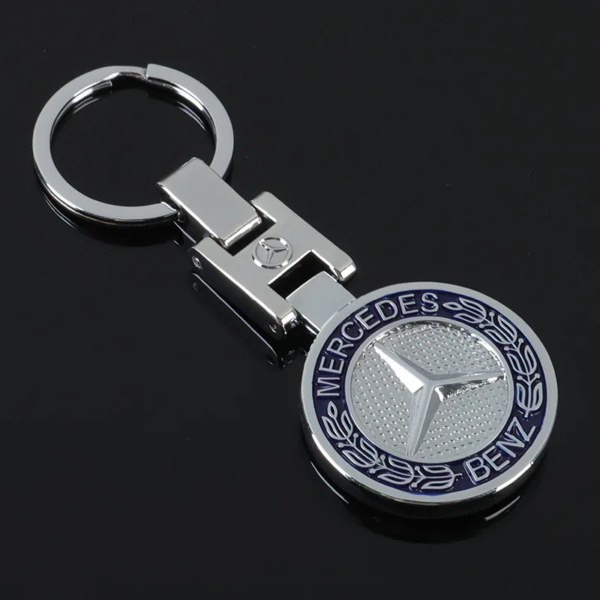 original.png 1 pcs High Quality Blue & Silver Mercedes Benz Metal Keychain