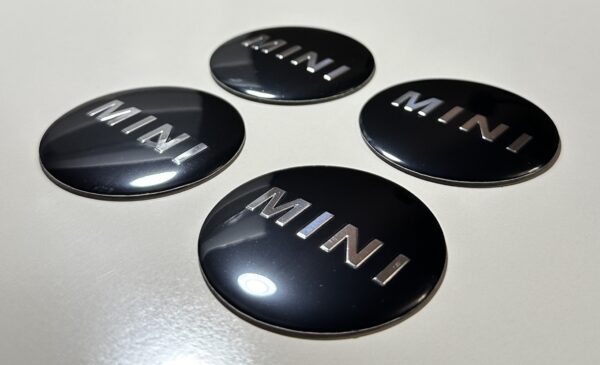 original.jpeg 4 pcs (Set) 56mm - 2.20inch Black Mini Cooper Wheel Center Hub Caps Stickers