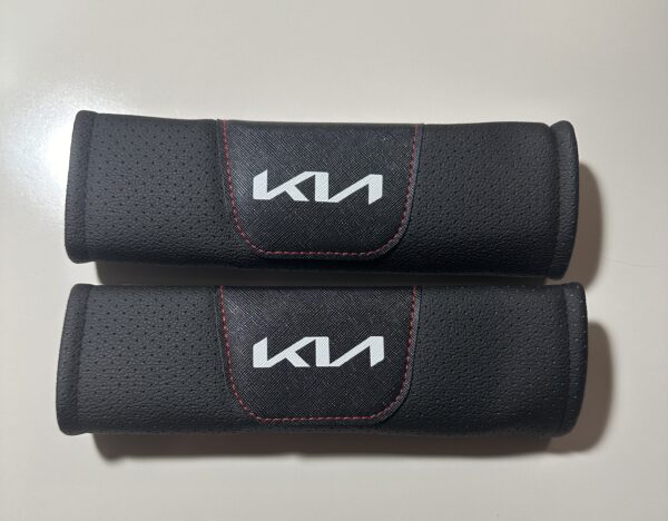 original.jpeg 2 pcs Leather KIA Car Styling Safety Belt Cover Protection Shoulder Pad Cushion Harness Pad