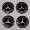 original.png 4 pcs (Set) 65mm - 2.56inch Black Mercedes Benz Wheel Center Hub Caps Stickers