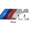 original.png 1 pcs Silver Glossy BMW M Performance Emblem Sticker Metal