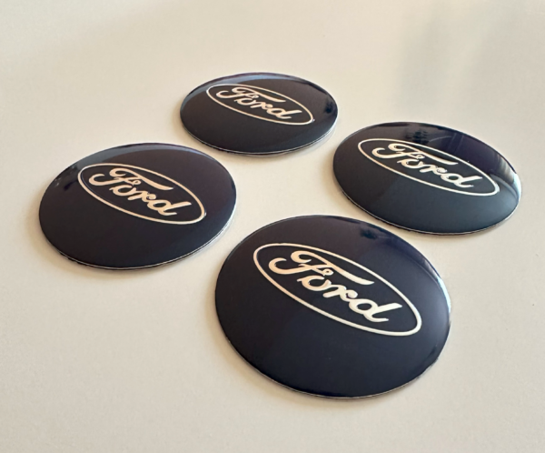 original.png 4 pcs (Set) 56mm - 2.20inch Dark Blue Ford Wheel Center Hub Caps Stickers