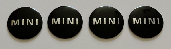 original.jpeg 4 pcs (Set) 50mm - 1.97inch Black Mini Cooper Wheel Center Hub Caps Stickers