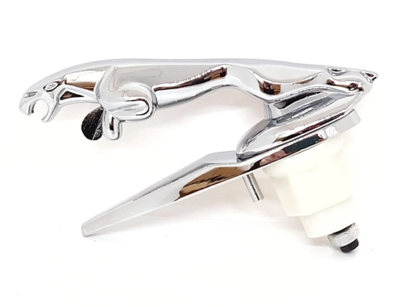 original.png 1 pcs Silver Jaguar Logo Hood Emblem