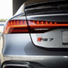 original.png 1 pcs Black Audi RS7 Metal Emblem Sticker