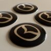 original.jpeg 4 pcs (Set) 65mm - 2.56inch Black Mazda Wheel Center Hub Caps Stickers