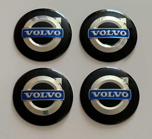 original.jpeg 4 pcs (Set) 65mm - 2.56inch Black Volvo Wheel Center Hub Caps Stickers