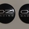 4 pcs (Set) 65mm - 2.56inch Carbon Black OZ Racing Wheel Center Hub Caps Stickers