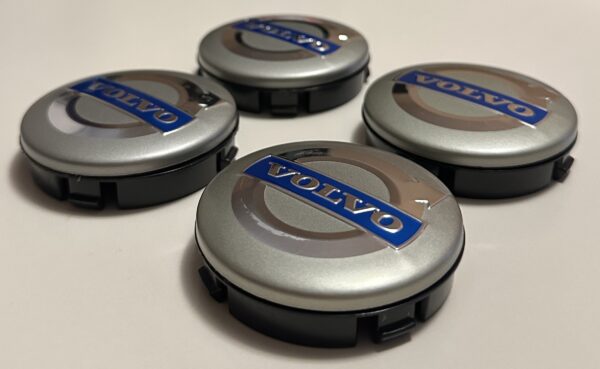 original.jpeg 4 pcs (Set) 64mm - 2.52inch Silver Volvo Wheel Center Hub Caps (3546923)