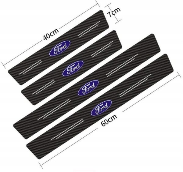 original.jpeg 4 pcs Carbon Fiber Car Door Sill Scuff Protector Set for Ford - Anti-Scratch Strip
