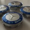 original.jpeg 4 pcs (Set) 60mm - 2.36inch Blue & Silver Mercedes Benz Wheel Center Hub Caps