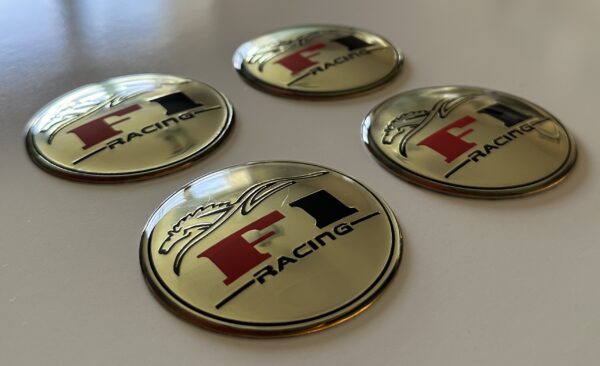 original.jpeg 4 pcs (Set) 65mm - 2.56inch Silver F1 Racing Wheel Center Hub Caps Stickers