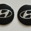 original.jpeg 4 pcs (Set) 56mm - 2.20inch Black Hyundai Wheel Center Hub Caps Stickers