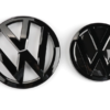 original.png 2 pcs Front & Back (Set) Volkswagen Glossy Black Front Grill Badge + Rear Trunk Lid Emblem Logo for Golf MK7