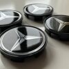 original.jpeg 4 pcs (Set) 69mm - 2.71inch Black Mercedes Benz Wheel Center Hub Caps