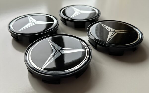 original.jpeg 4 pcs (Set) 69mm - 2.71inch Black Mercedes Benz Wheel Center Hub Caps