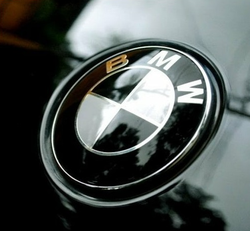 original.png 1 pcs 82mm Black & White BMW Bonnet / Hood Badge Emblem