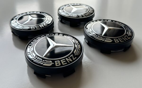 original.jpeg 4 pcs (Set) 60mm - 2.36inch Black Mercedes Benz Wheel Center Hub Caps