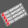 original.png 4 pcs White & Red Audi RS Sport Door Handle Sticker