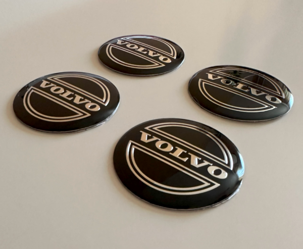 original.png 4 pcs (Set) 56mm - 2.20inch Black Volvo Wheel Center Hub Caps Stickers