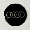 original.png 4 pcs (Set) 56mm - 2.20inch Black Audi Wheel Center Hub Caps Stickers