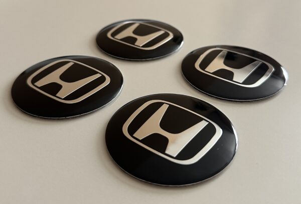 original.jpeg 4 pcs (Set) 56mm - 2.20inch Black Honda Wheel Center Hub Caps Stickers
