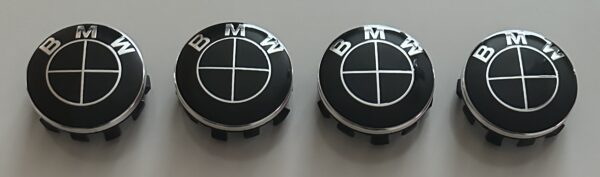 original.jpeg 4 pcs (Set) 56mm - 2.20inch Full Black BMW Wheel Center Hub Caps