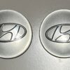 original.jpeg 4 pcs (Set) 65mm - 2.56inch Silver Hyundai Wheel Center Hub Caps Stickers