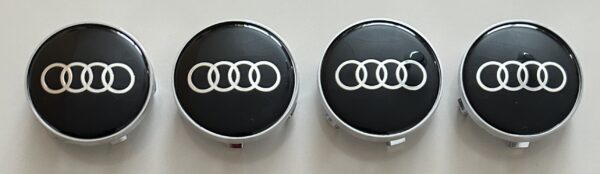 original.jpeg 4 pcs (Set) 68mm - 2.68inch Black Audi Wheel Center Hub Caps without Outer ring