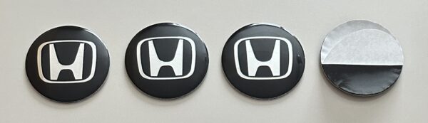 original.jpeg 4 pcs (Set) 56mm - 2.20inch Black Honda Wheel Center Hub Caps Stickers