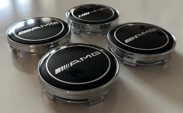 original.jpeg 4 pcs (Set) 60mm - 2.36inch Black AMG Wheel Center Hub Caps