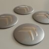 original.jpeg 4 pcs (Set) 56mm - 2.20inch Silver Citroen Wheel Center Hub Caps Stickers