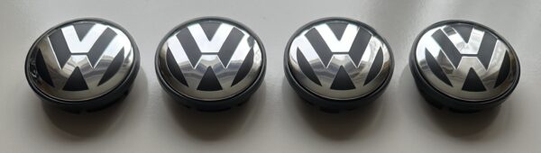 original.jpeg 4 pcs (Set) 70mm - 2.75inch Black Volkswagen Wheel Center Hub Caps for Touareg