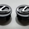 original.jpeg 4 pcs (Set) 62mm - 2.44inch Black Lexus Wheel Center Hub Caps