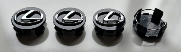 original.jpeg 4 pcs (Set) 62mm - 2.44inch Black Lexus Wheel Center Hub Caps